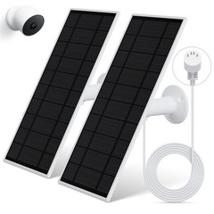 Solar Panel for Google Nest Camera, 2Pack Upgraded Solar Power Charger for Go…