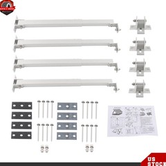 4 Sets Solar Panel Mount Brackets RV Tilt Mount Brackets Kit Adjustable Frame