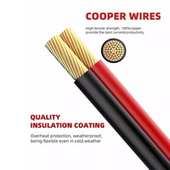 2x Solar Panel Extension Cable 2FT 10AWG SAE to SAE Polarity Reverse Adapter USA