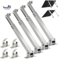 Solar Panel Mounting Brackets, 2 Sets Adjustable Solar Panel Tilt Mount Brackets