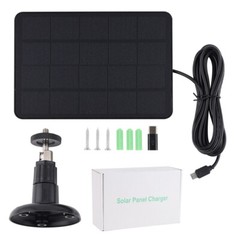 4W/5V Solar Panel For Outdoor Ring Spotlight Camera Security Cam Battery Charger