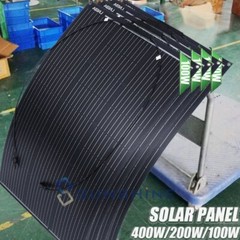 400W 200W Flexible Mono Solar Panel Kit Backup Generator Power Station RV Boat