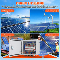 Doniks 6 String Metal Solar Combiner Box, IP65 Waterproof PV Combiner Box with