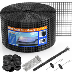 6 Inch X 100Ft Solar Panel Bird Guard, Wire Mesh Critter Guard for Solar Panels