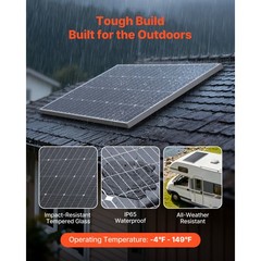 Uimoso 100W Monocrystalline Solar Panel High-Efficiency PV Module for Power