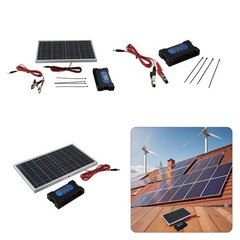 Efficient 10W Solar Panel Kit for 12V and 18V with Waterproof Controller