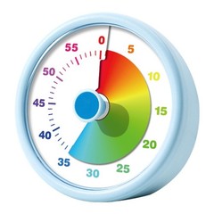 Visual Timer with Color Time Disk for Study Focusing and Kitchen Use