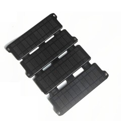 14W Portable Solar Panel Folding Power Bank Outdoor Camping Hiking Phone Charger