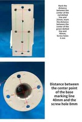 DC Dual-Axis Pan-tilt Solar Tracking Monitoring Robot Load X-axis Y-axis