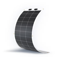 100-Watt 12-Volt Monocrystalline Semi-Flexible Solar Panel Bendable Off-Grid Cha