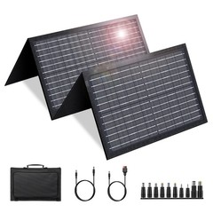 60W Solar Panel for Portable Power Station, Foldable Solar Panel with 12-18V …