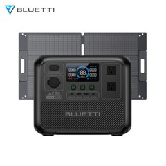 BLUETTI AC70 768Wh 1000W Portable Power Station+100W Solar Panel for Camping