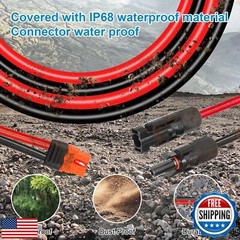 10AWG 25FT Solar to XT60i Extension Cable 3 6 10 35 50 75 100FT Heavy Duty Ad