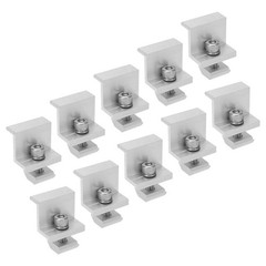 40mm 10PCS Aluminum Solar Panel Clamps For Fast Mounting On Roofs
