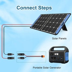 Solar to XT60i Cable 10AWG 35FT Solar Panel to XT60i Connector XT60i-F Extens…