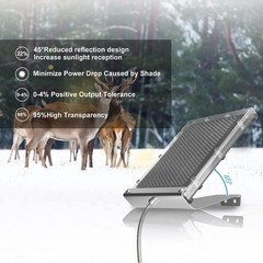 Waterproof 12V Solar Powered Deer Feeder with Bracket and Outdoor Clip