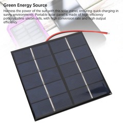 2PCS 1.2W 5V Small Solar Panel, Solution, Polycrystalline Solar Panel for Pho…