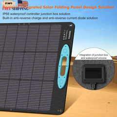 100W Portable Solar Panel for Power Station ETFE Portable Foldable Solar Char…