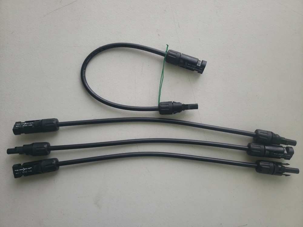 24PCS MC4 10AWG (5.26mm2) PV Wire Extension Cable Southwire Sunlight 11-12 inch