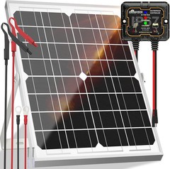 Solar Panel Kit 20W 12V, Waterproof Solar Battery Trickle Charger Maintainer + S