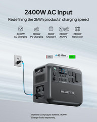 BLUETTI AC200L Portable Power Station, 2048Wh Lifepo4 Battery Backup, Expandable