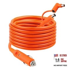 12V/24V 14AWG Car Cigarette Lighter Charging Cable,DC 8mm 15A DC7909/8020 25FT