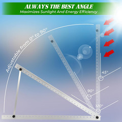 45Inch Solar Panel Mounting Brackets, 4 Sets Solar Panel Mounting Kit for 100-40