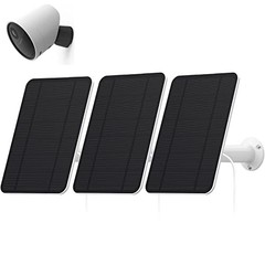 4W Solar Panel for Outdoor Security Camera, IP65 Weatherproof, Wall Mount, 13.1f