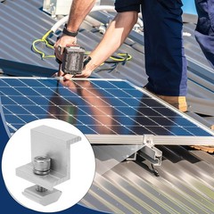 40mm 10PCS Aluminum Solar Panel Clamps For Fast Mounting On Roofs
