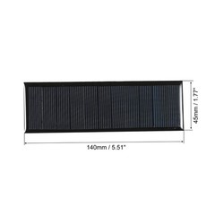 Mini Solar Cell Panel 5.5V 150mA 0.825W 140mm x 45mm 2pcs