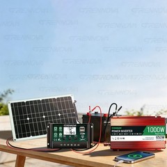 1000W Real Power Grennova Off-Grid Solar System Complete Kit 80W Panel 1000W Inv