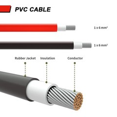 50ft Black + 50ft Red 10AWG Solar Panel Extension Cable Flexible Wire Connectors