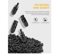 100PCS Solar Panel Connectors IP67 Waterproof Male/Female 50 Pairs + 2 Spanners