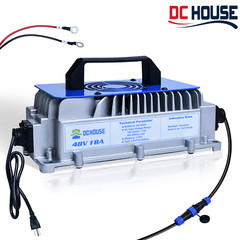 18A 48V Golf Cart Lithium LiFePO4 Battery Trickle Smart Charger Forklift Ship