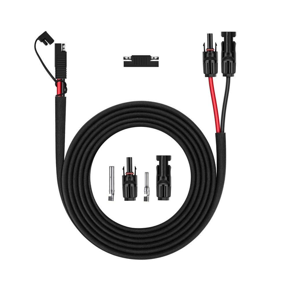 iGreely Solar Panel Connector Cable,10AWG SAE to Male & Female Adapter PV Ext…
