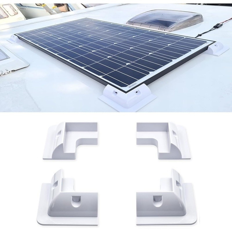 No Drill Solar Panel Mounting Brackets Easy Install Durable Universal Fit New