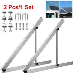 28″ Solar Panel Tilt Mount Brackets Boat RV Roof Flat Surface Adjustable Frame