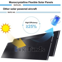200W Flexible Solar Panel + Controller MC4 Connector RV Camping Off-Grid Rooftop