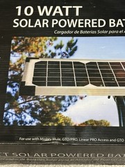 Genuine Mighty Mule Solar Panel Gate Opener FM123 10 Watt Solar Panel – Unused