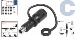 Compact DC7909 to DC8020 Connector – Ideal for RV and Portable Power Stations