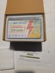 DEESPAEK 12V 12Ah LiFePO4 Lithium Battery Deep Cycle For Fish finder, RV, Boat
