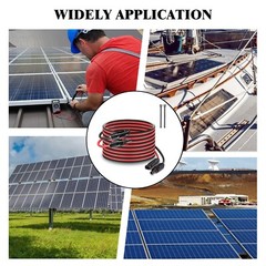 MHPOWOS 20 ft 12 AWG Solar Panel Extension Cable Flexible Waterproof MC4 Cable