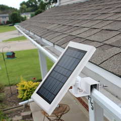 Gutter Mount for Solar Panel, Adjustable Weatherproof Aluminum Alloy Mount Brack