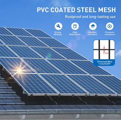 6 Inch X 100Ft Solar Panel Bird Guard, Wire Mesh Critter Guard for Solar Panels