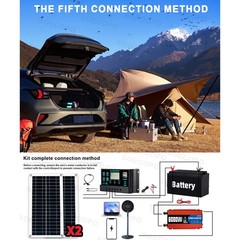 Ultimate 6000W Solar Power Bundle: Inverter DC 12V – AC 110V/220V + 2pcs Solar