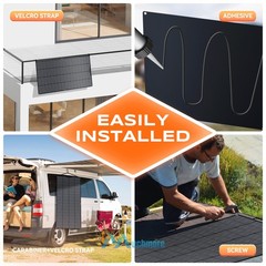 400W Watt Portable Flexible Solar Panel (100W*4PCS) For RV Home Rooftop Off Grid