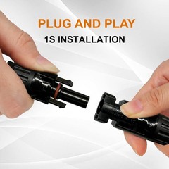 2pcs Y Branch Solar Panel Connector Cable 30A 1 to2 Parallel Adapter Waterproof