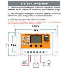 Solar Charge Controller 12V 24V 10A 20A 30A Dual USB Panel Battery Regulator Kit