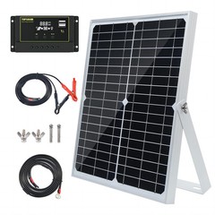 30W 12V/24V Solar Panel Kit, Monocrystalline Solar Battery Trickle Charger Ma…