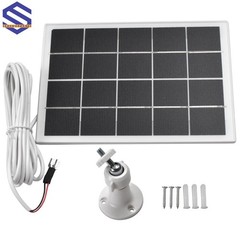5W Solar Panel Fit Ring Doorbell 3/3+/4, Plus, 10Ft Charging Cable, Waterproof